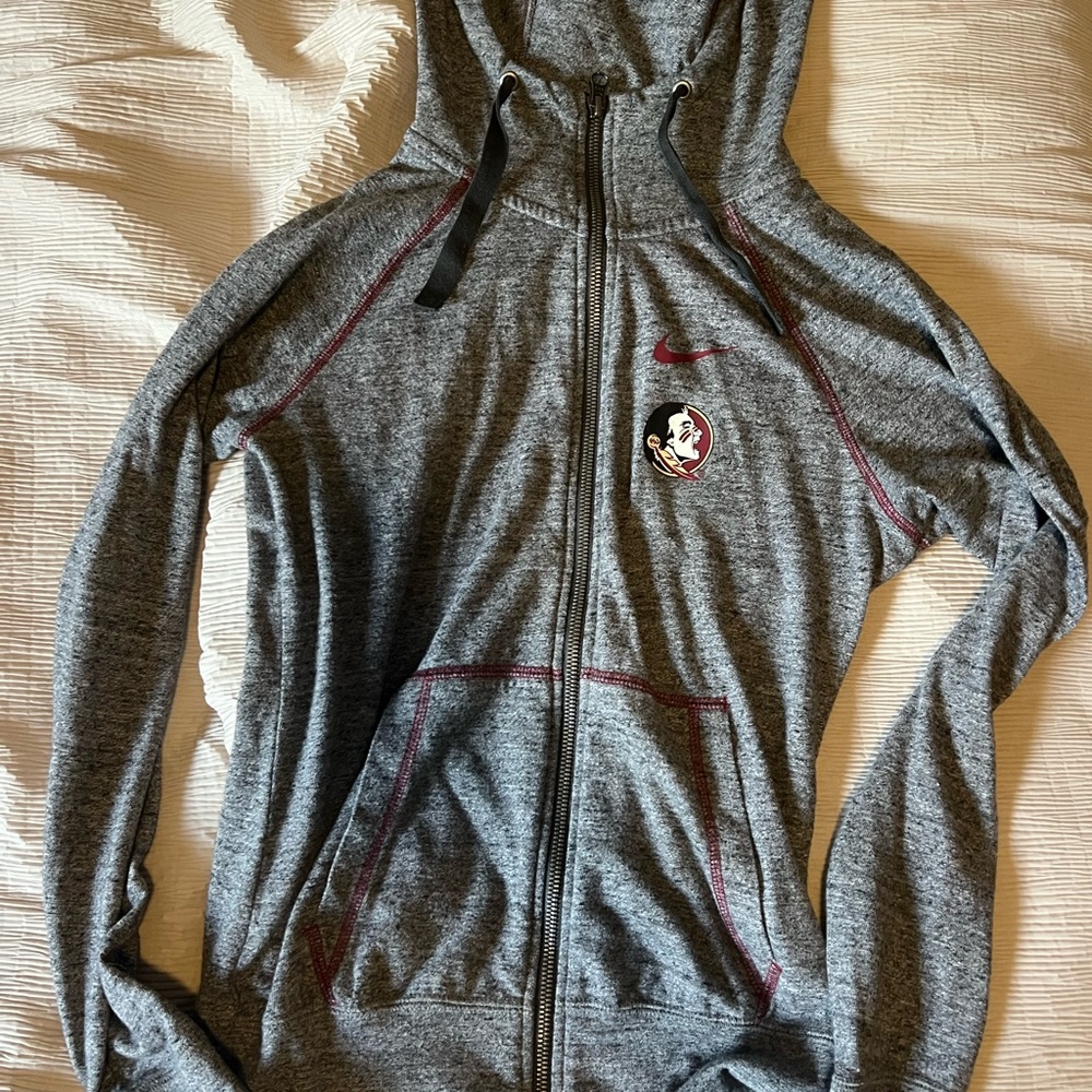 Nike Florida State University (FSU) zip up hoodie